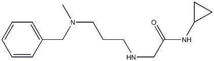 2-({3-[benzyl(methyl)amino]propyl}amino)-N-cyclopropylacetamide 구조식 이미지