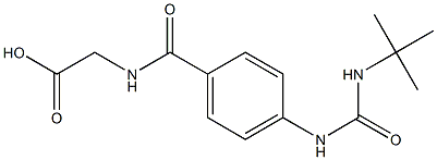 2-({4-[(tert-butylcarbamoyl)amino]phenyl}formamido)acetic acid Structure