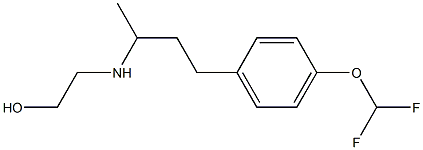 2-({4-[4-(difluoromethoxy)phenyl]butan-2-yl}amino)ethan-1-ol Structure