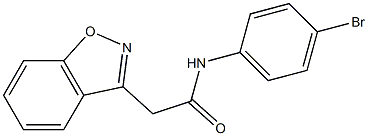 2-(1,2-benzisoxazol-3-yl)-N-(4-bromophenyl)acetamide Structure