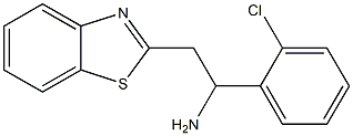 2-(1,3-benzothiazol-2-yl)-1-(2-chlorophenyl)ethan-1-amine Structure