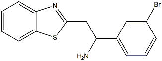 2-(1,3-benzothiazol-2-yl)-1-(3-bromophenyl)ethan-1-amine Structure