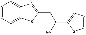 2-(1,3-benzothiazol-2-yl)-1-(thiophen-2-yl)ethan-1-amine Structure