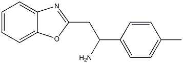 2-(1,3-benzoxazol-2-yl)-1-(4-methylphenyl)ethan-1-amine 구조식 이미지