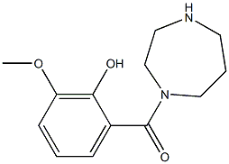 2-(1,4-diazepan-1-ylcarbonyl)-6-methoxyphenol Structure