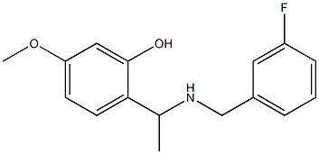 2-(1-{[(3-fluorophenyl)methyl]amino}ethyl)-5-methoxyphenol Structure