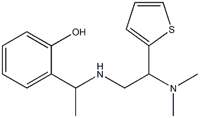 2-(1-{[2-(dimethylamino)-2-(thiophen-2-yl)ethyl]amino}ethyl)phenol Structure