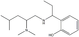 2-(1-{[2-(dimethylamino)-4-methylpentyl]amino}propyl)phenol 구조식 이미지