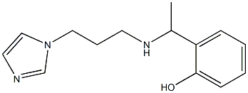 2-(1-{[3-(1H-imidazol-1-yl)propyl]amino}ethyl)phenol 구조식 이미지