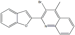 2-(1-benzofuran-2-yl)-3-bromo-4-methylquinoline Structure