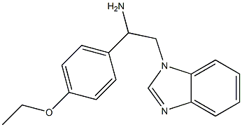 2-(1H-benzimidazol-1-yl)-1-(4-ethoxyphenyl)ethanamine 구조식 이미지