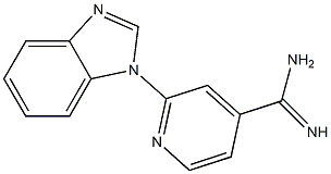 2-(1H-benzimidazol-1-yl)pyridine-4-carboximidamide Structure