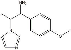 2-(1H-imidazol-1-yl)-1-(4-methoxyphenyl)propan-1-amine 구조식 이미지