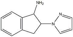 2-(1H-pyrazol-1-yl)-2,3-dihydro-1H-inden-1-ylamine Structure