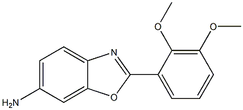 2-(2,3-dimethoxyphenyl)-1,3-benzoxazol-6-amine 구조식 이미지