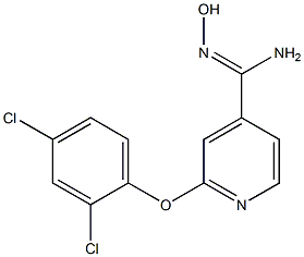 2-(2,4-dichlorophenoxy)-N'-hydroxypyridine-4-carboximidamide Structure