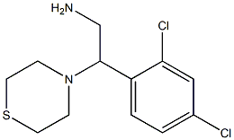 2-(2,4-dichlorophenyl)-2-(thiomorpholin-4-yl)ethan-1-amine 구조식 이미지