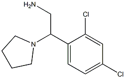 2-(2,4-dichlorophenyl)-2-pyrrolidin-1-ylethanamine 구조식 이미지