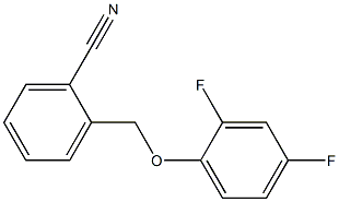 2-(2,4-difluorophenoxymethyl)benzonitrile 구조식 이미지
