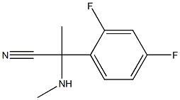 2-(2,4-difluorophenyl)-2-(methylamino)propanenitrile 구조식 이미지