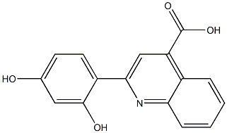 2-(2,4-dihydroxyphenyl)quinoline-4-carboxylic acid Structure