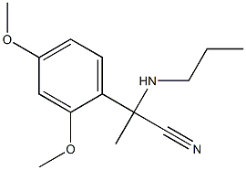 2-(2,4-dimethoxyphenyl)-2-(propylamino)propanenitrile Structure