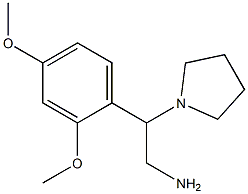 2-(2,4-dimethoxyphenyl)-2-pyrrolidin-1-ylethanamine Structure
