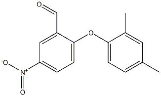 2-(2,4-dimethylphenoxy)-5-nitrobenzaldehyde 구조식 이미지