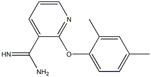 2-(2,4-dimethylphenoxy)pyridine-3-carboximidamide Structure