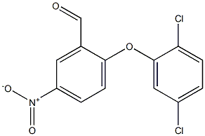 2-(2,5-dichlorophenoxy)-5-nitrobenzaldehyde 구조식 이미지