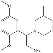 2-(2,5-dimethoxyphenyl)-2-(3-methylpiperidin-1-yl)ethanamine Structure