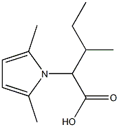 2-(2,5-dimethyl-1H-pyrrol-1-yl)-3-methylpentanoic acid Structure