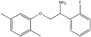 2-(2,5-dimethylphenoxy)-1-(2-fluorophenyl)ethanamine Structure