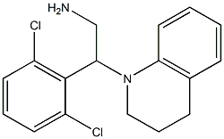 2-(2,6-dichlorophenyl)-2-(1,2,3,4-tetrahydroquinolin-1-yl)ethan-1-amine 구조식 이미지