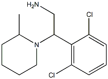 2-(2,6-dichlorophenyl)-2-(2-methylpiperidin-1-yl)ethan-1-amine Structure