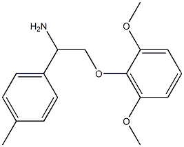 2-(2,6-dimethoxyphenoxy)-1-(4-methylphenyl)ethanamine Structure