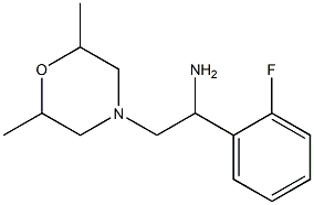 2-(2,6-dimethylmorpholin-4-yl)-1-(2-fluorophenyl)ethanamine 구조식 이미지