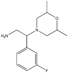 2-(2,6-dimethylmorpholin-4-yl)-2-(3-fluorophenyl)ethanamine 구조식 이미지