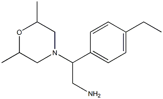 2-(2,6-dimethylmorpholin-4-yl)-2-(4-ethylphenyl)ethanamine 구조식 이미지