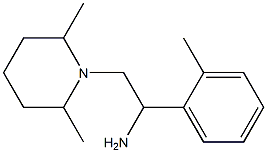 2-(2,6-dimethylpiperidin-1-yl)-1-(2-methylphenyl)ethanamine Structure