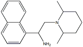 2-(2,6-dimethylpiperidin-1-yl)-1-(naphthalen-1-yl)ethan-1-amine 구조식 이미지