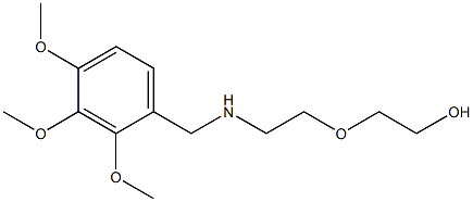 2-(2-{[(2,3,4-trimethoxyphenyl)methyl]amino}ethoxy)ethan-1-ol 구조식 이미지