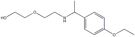 2-(2-{[1-(4-ethoxyphenyl)ethyl]amino}ethoxy)ethan-1-ol 구조식 이미지