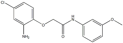 2-(2-amino-4-chlorophenoxy)-N-(3-methoxyphenyl)acetamide 구조식 이미지