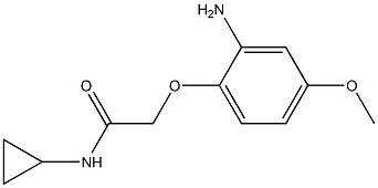 2-(2-amino-4-methoxyphenoxy)-N-cyclopropylacetamide 구조식 이미지