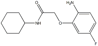 2-(2-amino-5-fluorophenoxy)-N-cyclohexylacetamide 구조식 이미지