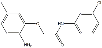 2-(2-amino-5-methylphenoxy)-N-(3-chlorophenyl)acetamide 구조식 이미지