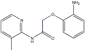 2-(2-aminophenoxy)-N-(3-methylpyridin-2-yl)acetamide 구조식 이미지