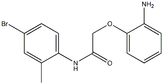 2-(2-aminophenoxy)-N-(4-bromo-2-methylphenyl)acetamide 구조식 이미지