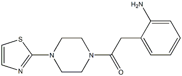 2-(2-aminophenyl)-1-[4-(1,3-thiazol-2-yl)piperazin-1-yl]ethan-1-one 구조식 이미지